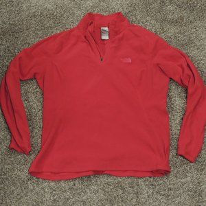 North Face Pullover Sweatshirt 1/4 Zip Hot Pink